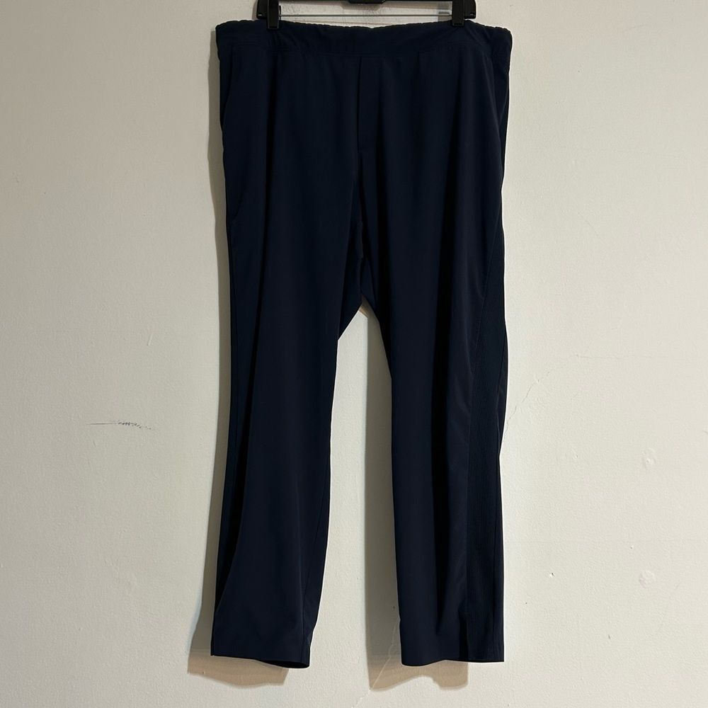 Athleta Brooklyn Mid Rise Ankle Pant Navy Plus Size 18 Capsule Work Office